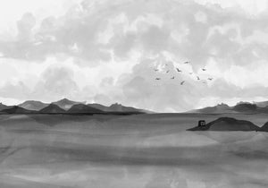 Coordonné Central Saint Martins – Rest Time Dungeness view Black behang A00934 - LAB COLOUR THE WORLD