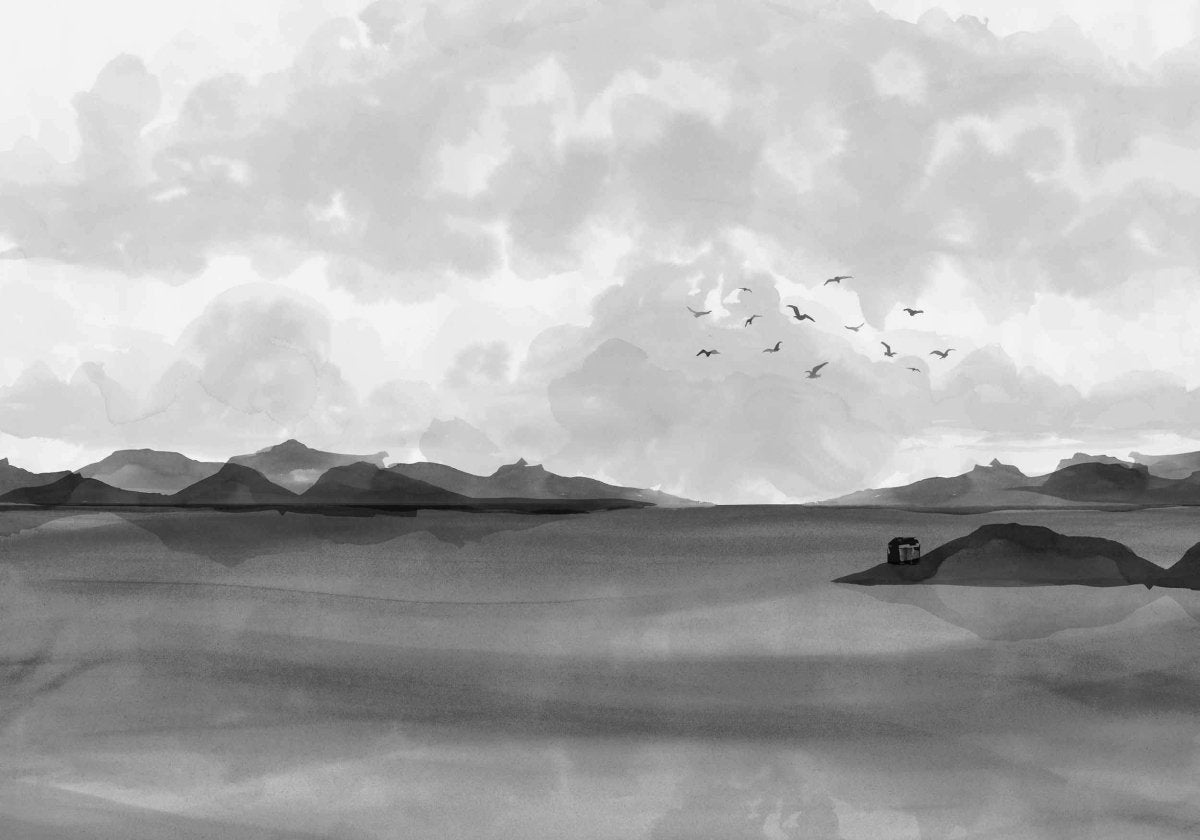 Coordonné Central Saint Martins – Rest Time Dungeness view Black behang A00934 - LAB COLOUR THE WORLD