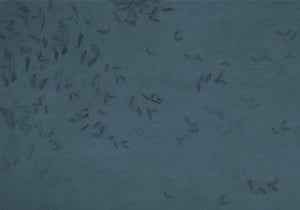 Coordonné Central Saint Martins – Rest Time Leaves reflection Blue behang A00942 - LAB COLOUR THE WORLD