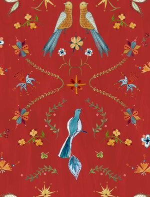 Coordonné Central Saint Martins – Rest Time Metaphoric birds behang A00930 - LAB COLOUR THE WORLD