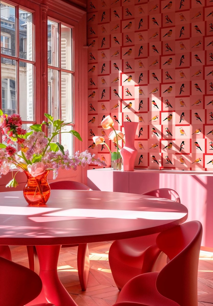 Coordonné Coco Dávez Colortherapills Like a Bird behang C00138 - LAB COLOUR THE WORLD