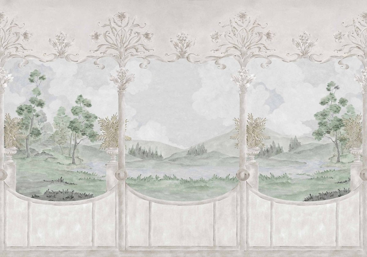 Coordonné Cotswolds, Ybarra & Serret for Coordonné Limestone - View behang YSP0540 - LAB COLOUR THE WORLD