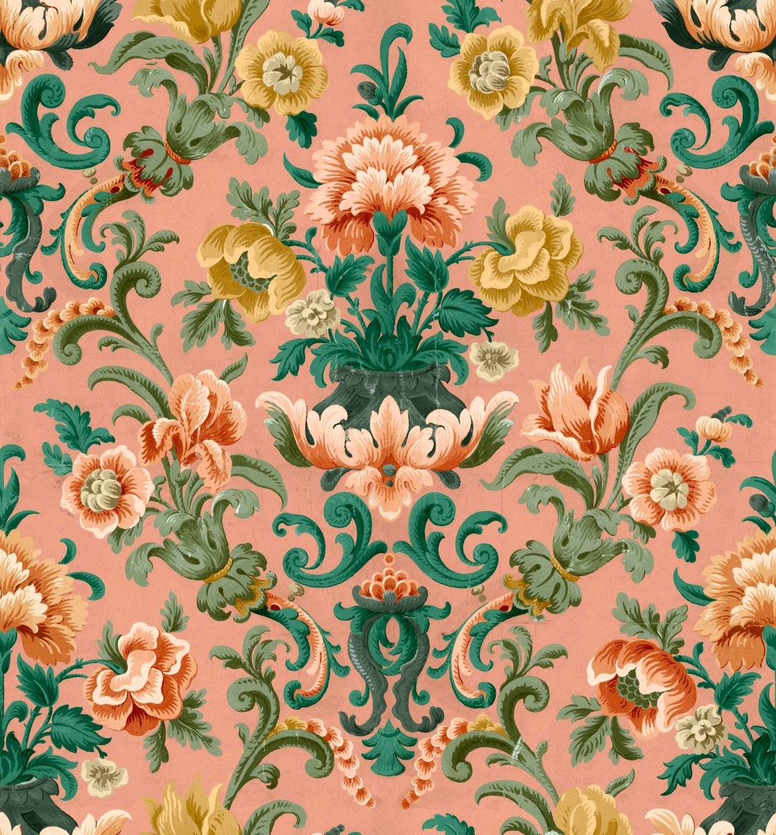 Coordonné Damaskus Aranjuez Damask behang D00130 - LAB COLOUR THE WORLD
