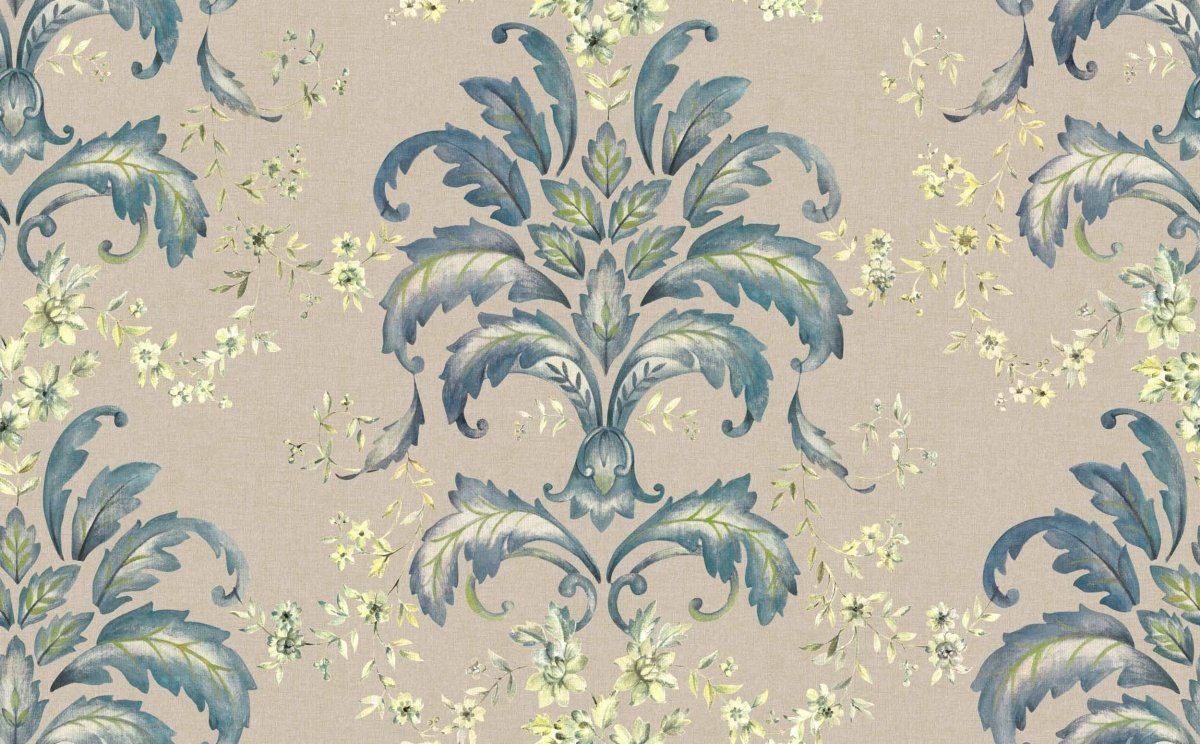 Coordonné Damaskus French Damask behang D00137 - LAB COLOUR THE WORLD