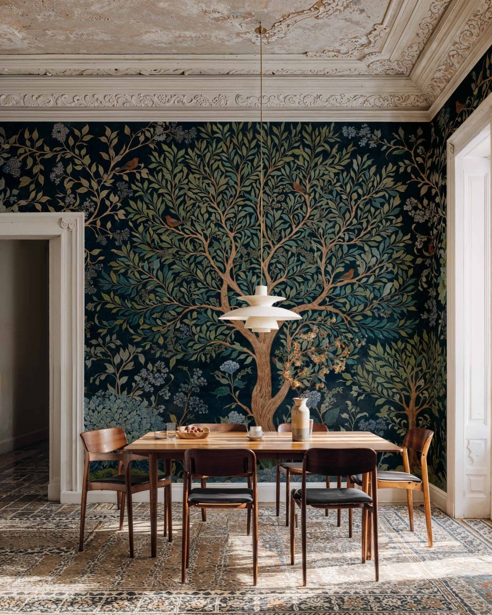 Coordonné Damaskus Varanasi Tree behang D00154 - LAB COLOUR THE WORLD