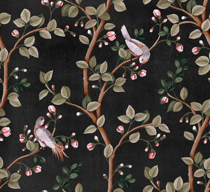 Coordonné Forbidden City Birds Prosperity behang B00121 - LAB COLOUR THE WORLD
