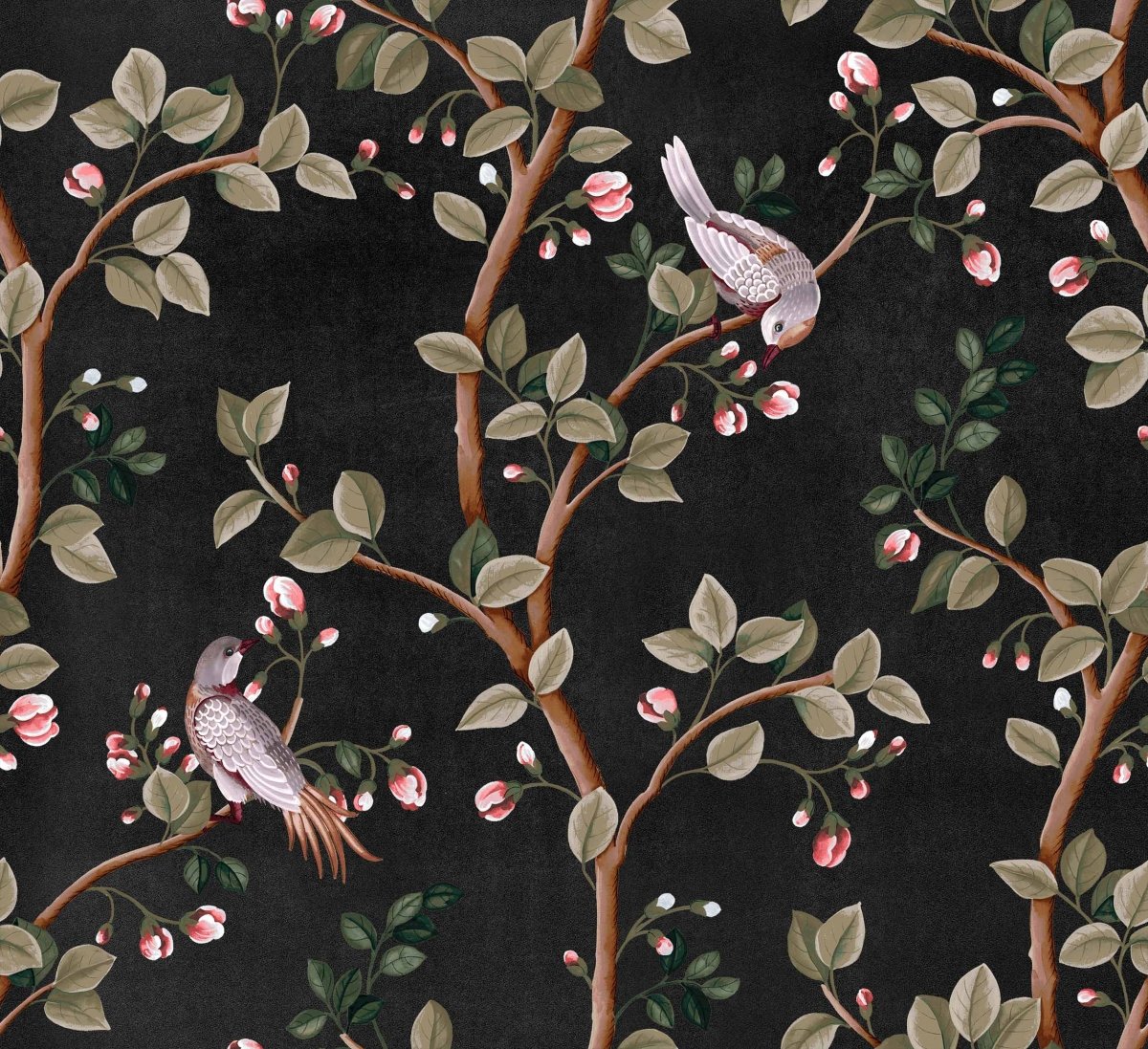 Coordonné Forbidden City Birds Prosperity behang B00121 - LAB COLOUR THE WORLD