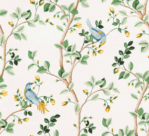 Coordonné Forbidden City Birds Prosperity behang B00122 - LAB COLOUR THE WORLD