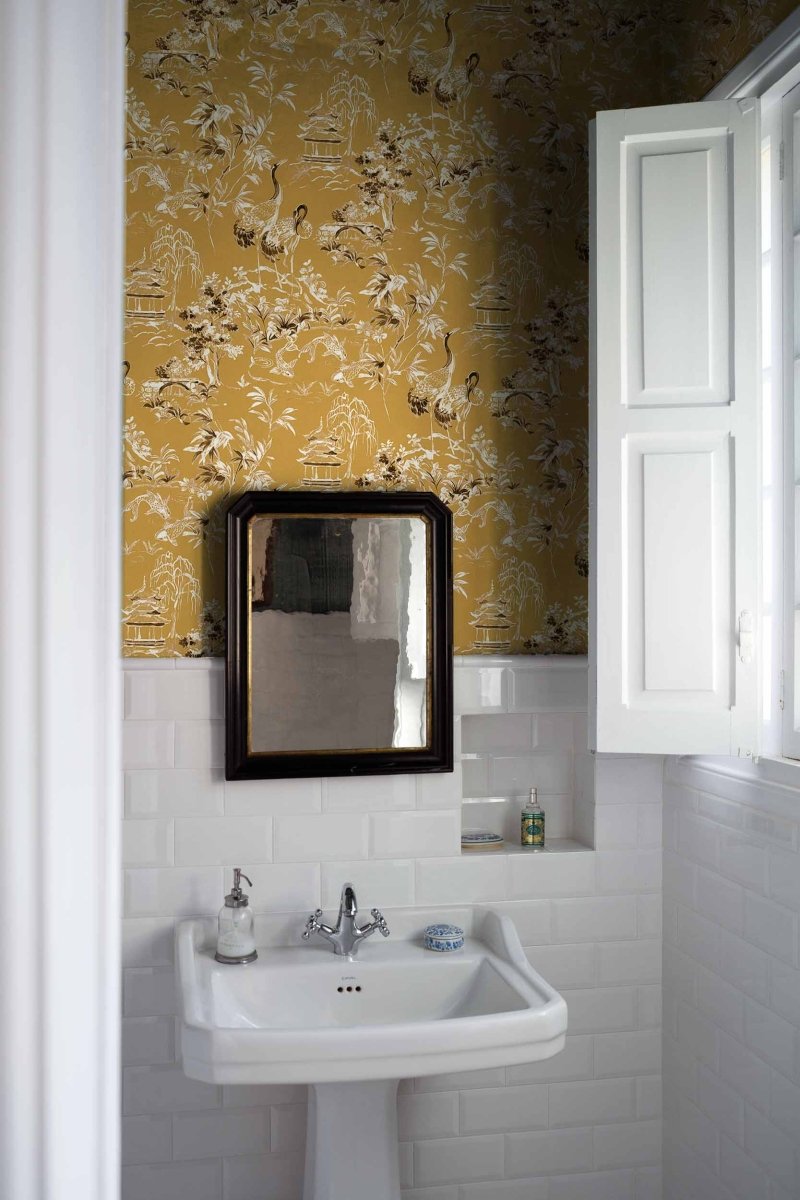 Coordonné Forbidden City Ming Pagoda Amber behang B00144 - LAB COLOUR THE WORLD