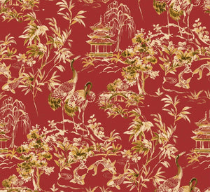 Coordonné Forbidden City Ming Pagoda Ruby behang B00143 - LAB COLOUR THE WORLD