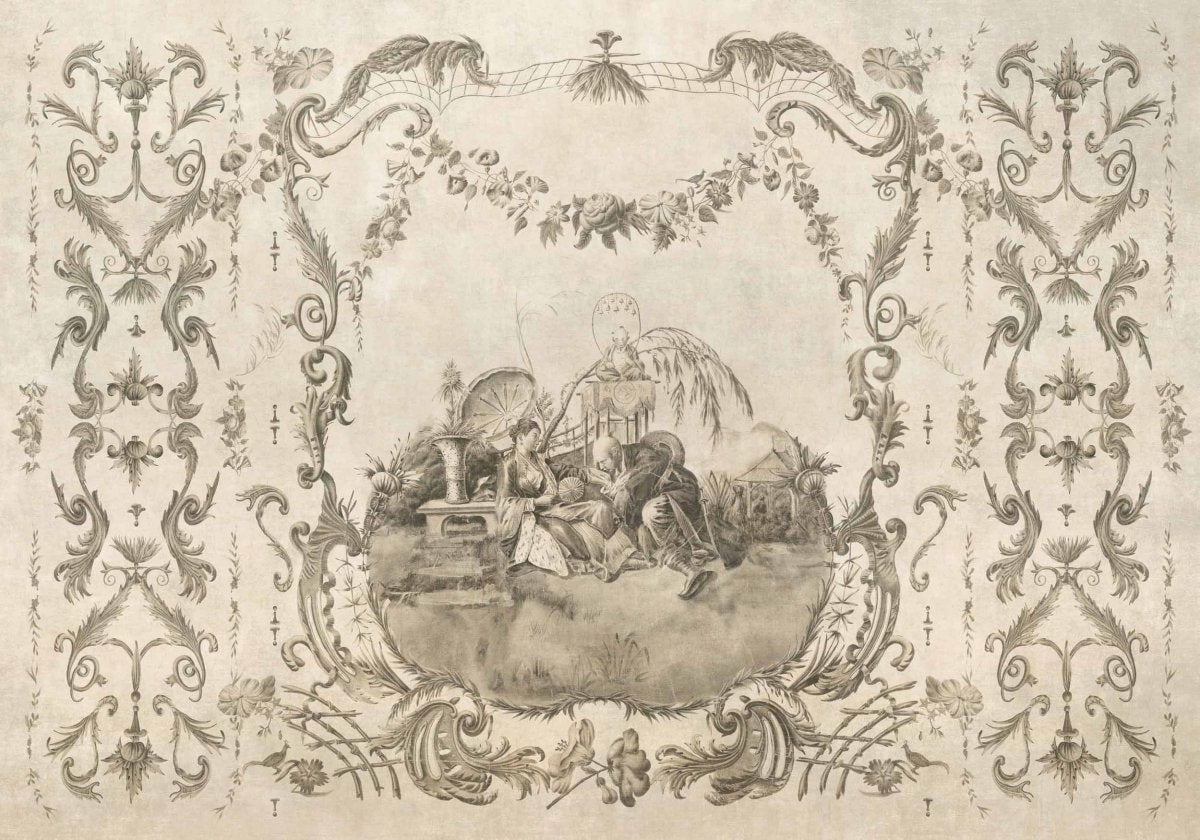 Coordonné Forbidden City Ming Portrait Nacre behang B00160 - LAB COLOUR THE WORLD