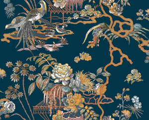 Coordonné Forbidden City Sacred Pheasants behang B00113 - LAB COLOUR THE WORLD