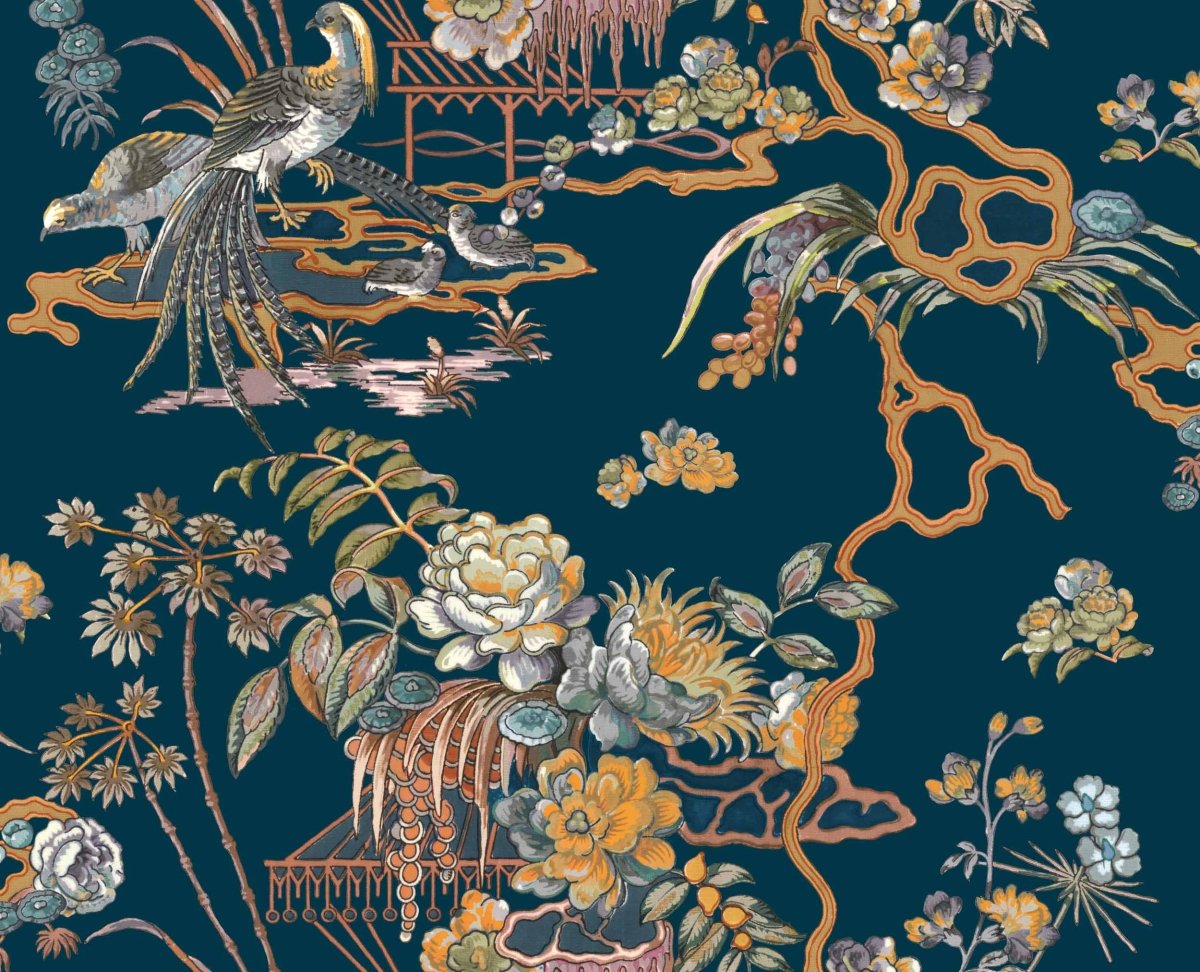 Coordonné Forbidden City Sacred Pheasants behang B00113 - LAB COLOUR THE WORLD