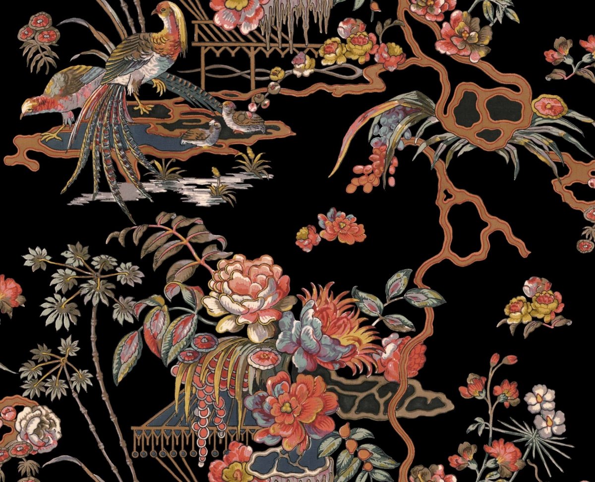 Coordonné Forbidden City Sacred Pheasants behang B00117 - LAB COLOUR THE WORLD