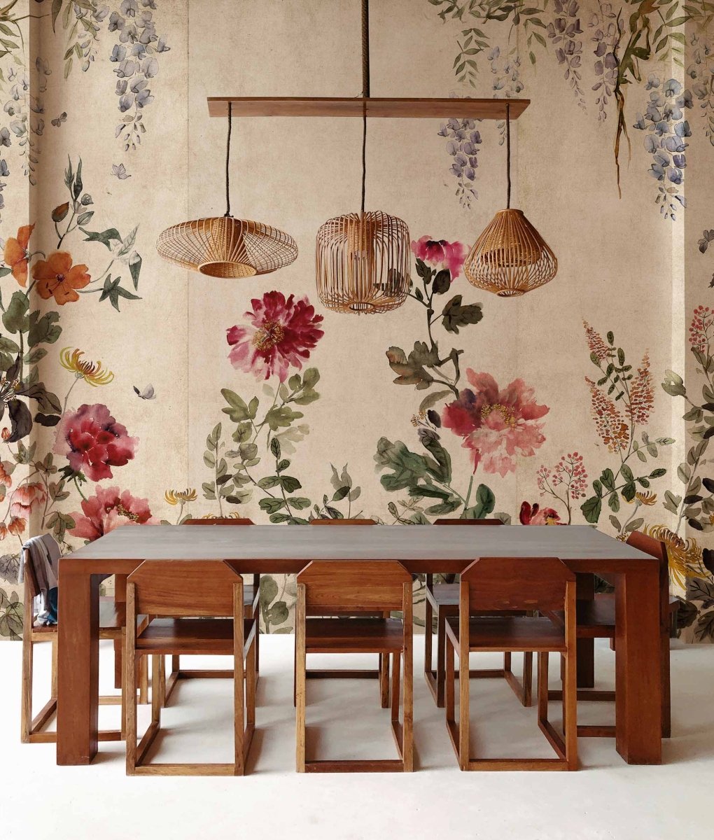 Coordonné Forbidden City Spring Festival Papyrus behang B00152 - LAB COLOUR THE WORLD