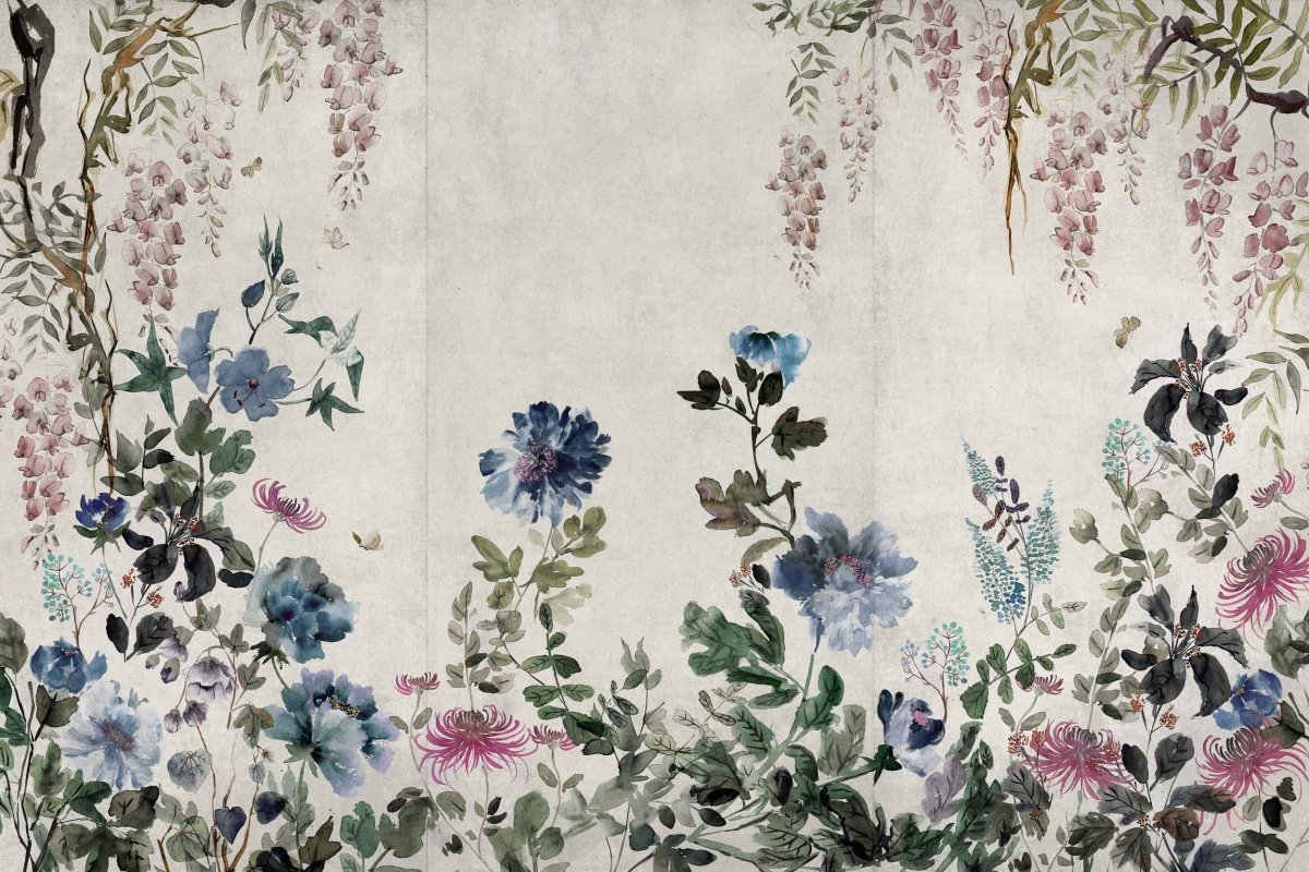 Coordonné Forbidden City Spring Festival Sapphire behang B00154 - LAB COLOUR THE WORLD