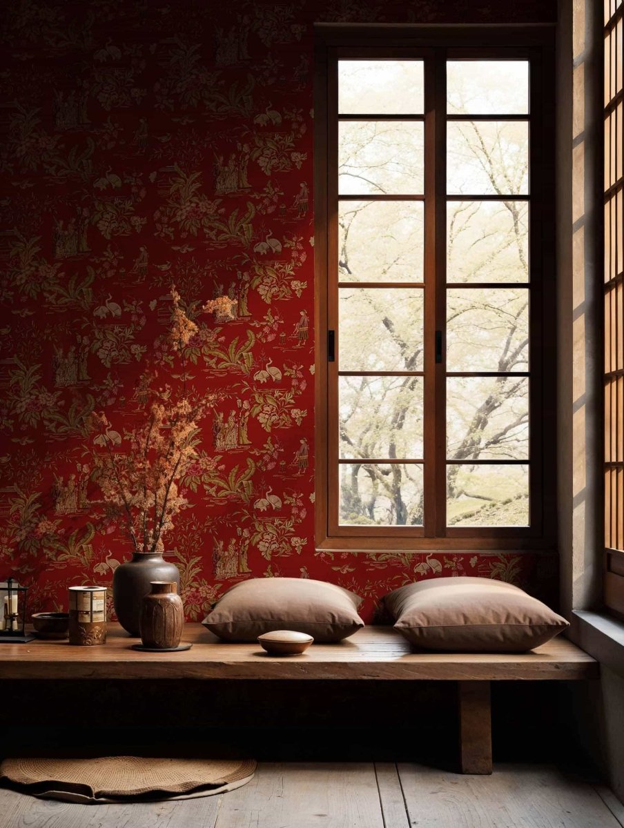 Coordonné Forbidden City Tang Walk behang B00101 - LAB COLOUR THE WORLD