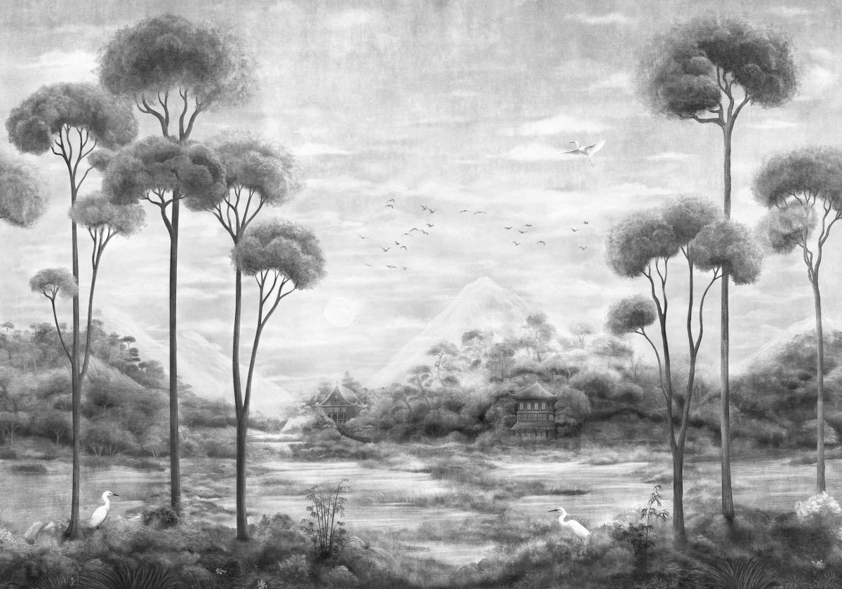 Coordonné Forbidden City Xi Hu Lake Onyx behang B00150 - LAB COLOUR THE WORLD