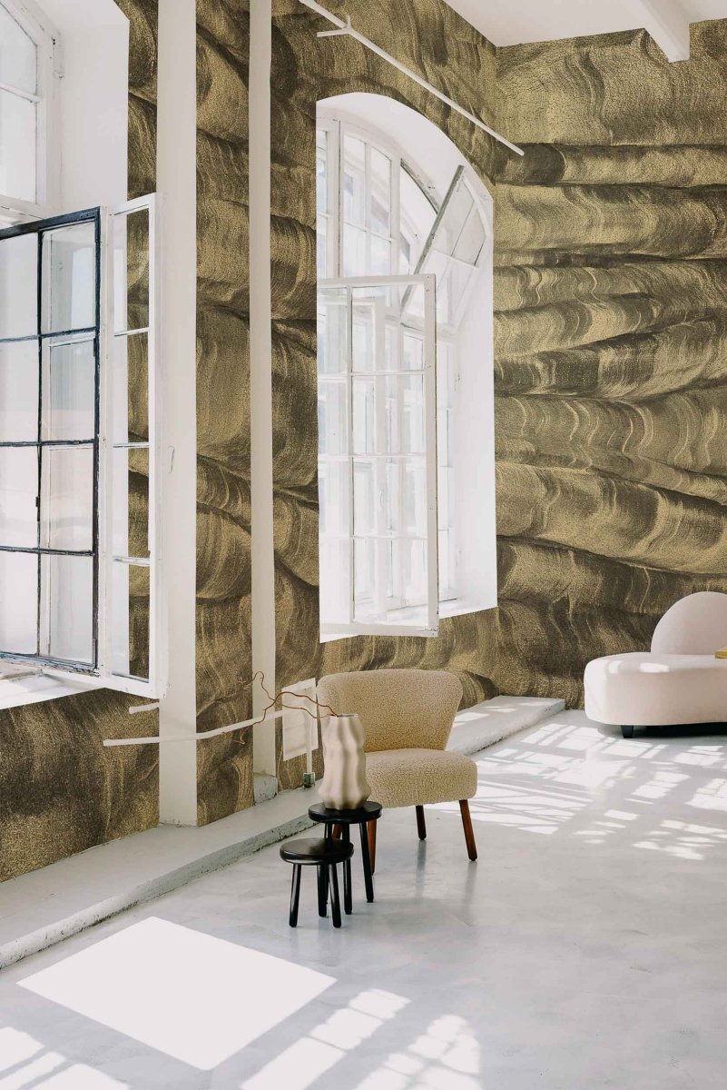 Coordonné Geo Sand Waves Metallics behang A00105 - LAB COLOUR THE WORLD