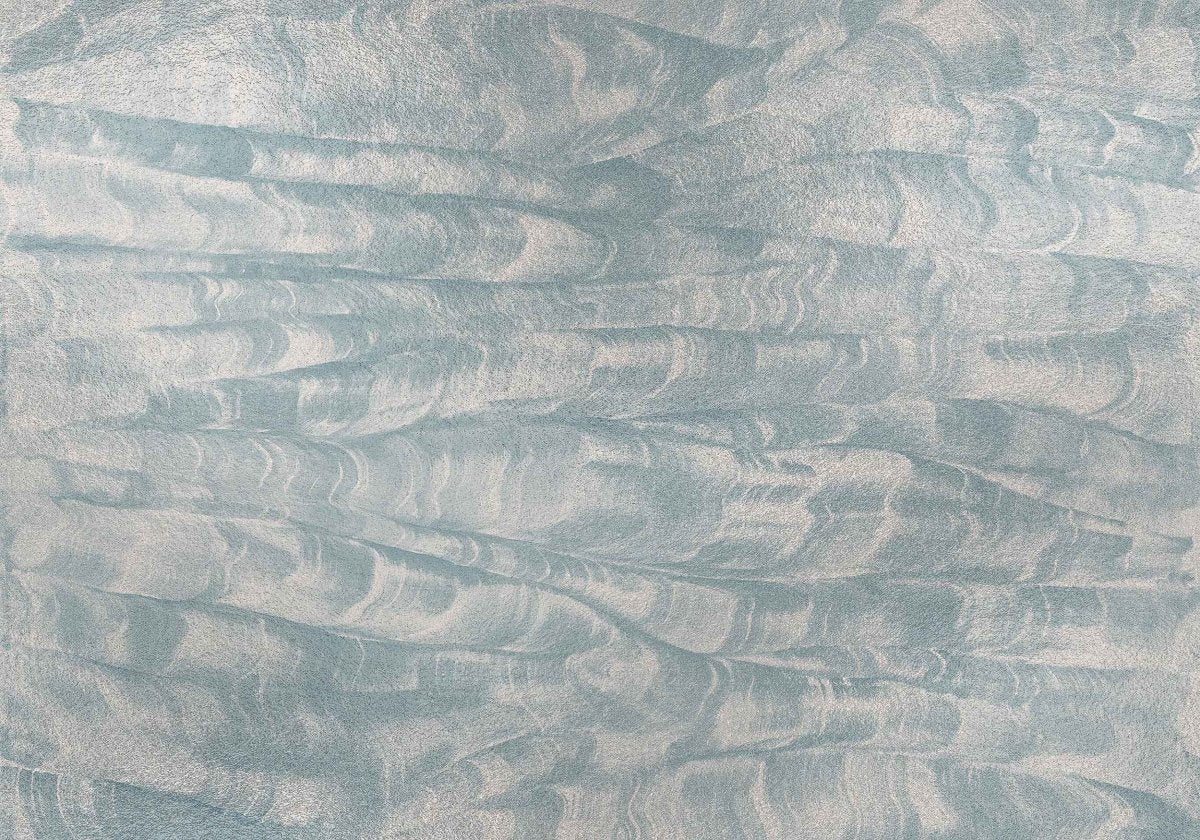 Coordonné Geo Sand Waves Metallics Silver behang A00106 - LAB COLOUR THE WORLD