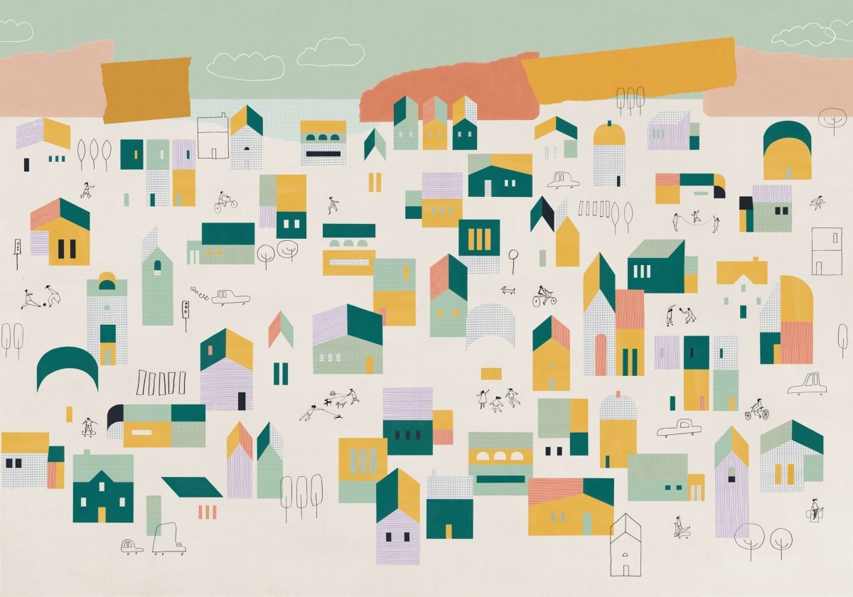 Coordonné Hometown Behang D00382 - LAB COLOUR THE WORLD