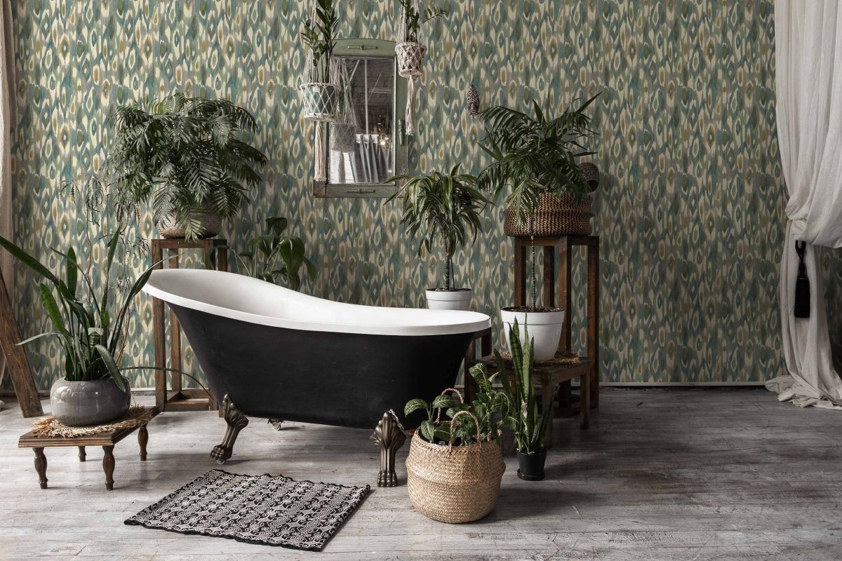 Coordonné Ikart Abr Green behang A00833 - LAB COLOUR THE WORLD