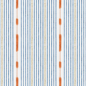 Coordonné Ikart Huipil Blue behang A00817 - LAB COLOUR THE WORLD