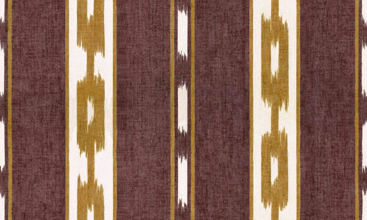 Coordonné Ikart Kente Wine behang A00808 - LAB COLOUR THE WORLD