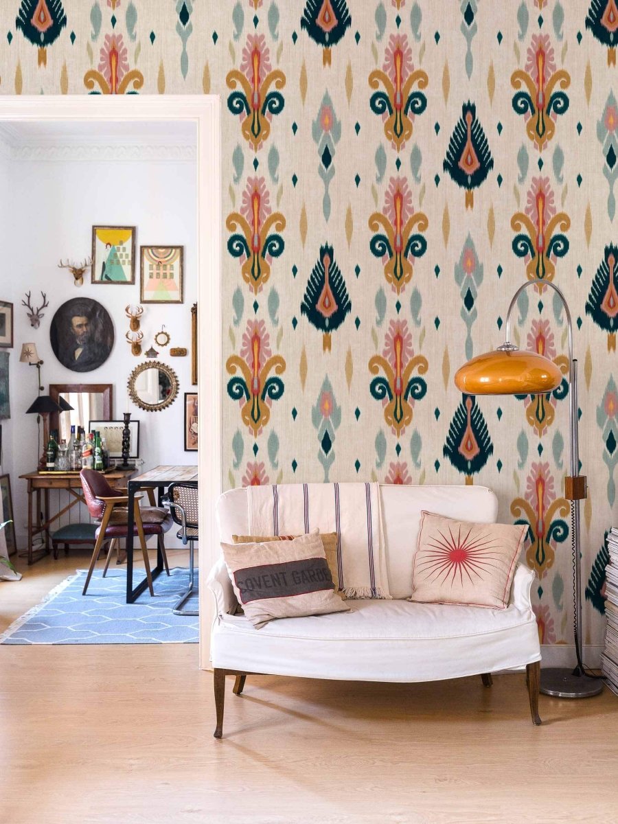 Coordonné Ikart Sumba Cream behang A00822 - LAB COLOUR THE WORLD