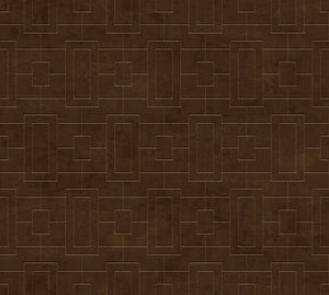 Coordonné Lattice Fretwork Chocolate behang B00509 - LAB COLOUR THE WORLD
