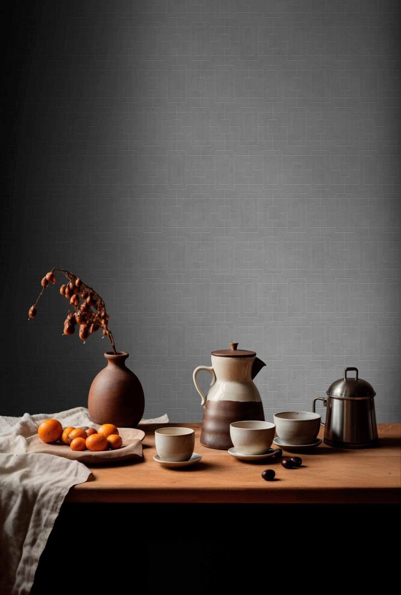 Coordonné Lattice Fretwork Concrete behang B00511 - LAB COLOUR THE WORLD