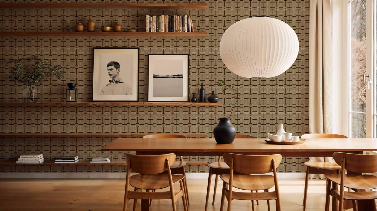 Coordonné Lattice Grid Mole behang B00556 - LAB COLOUR THE WORLD