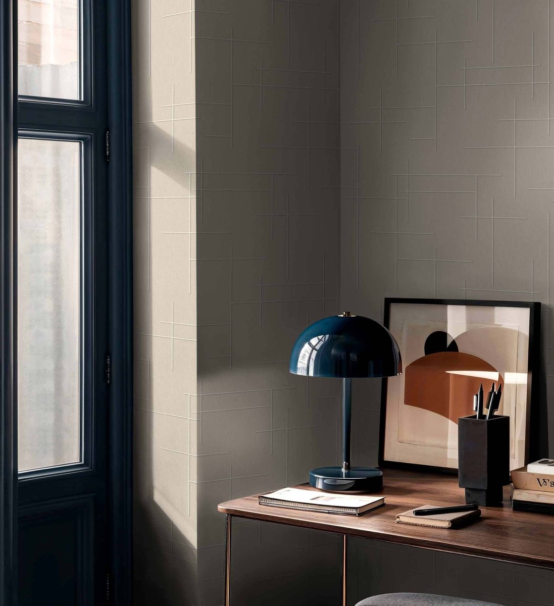 Coordonné Lattice Monoclinic behang B00526 - LAB COLOUR THE WORLD