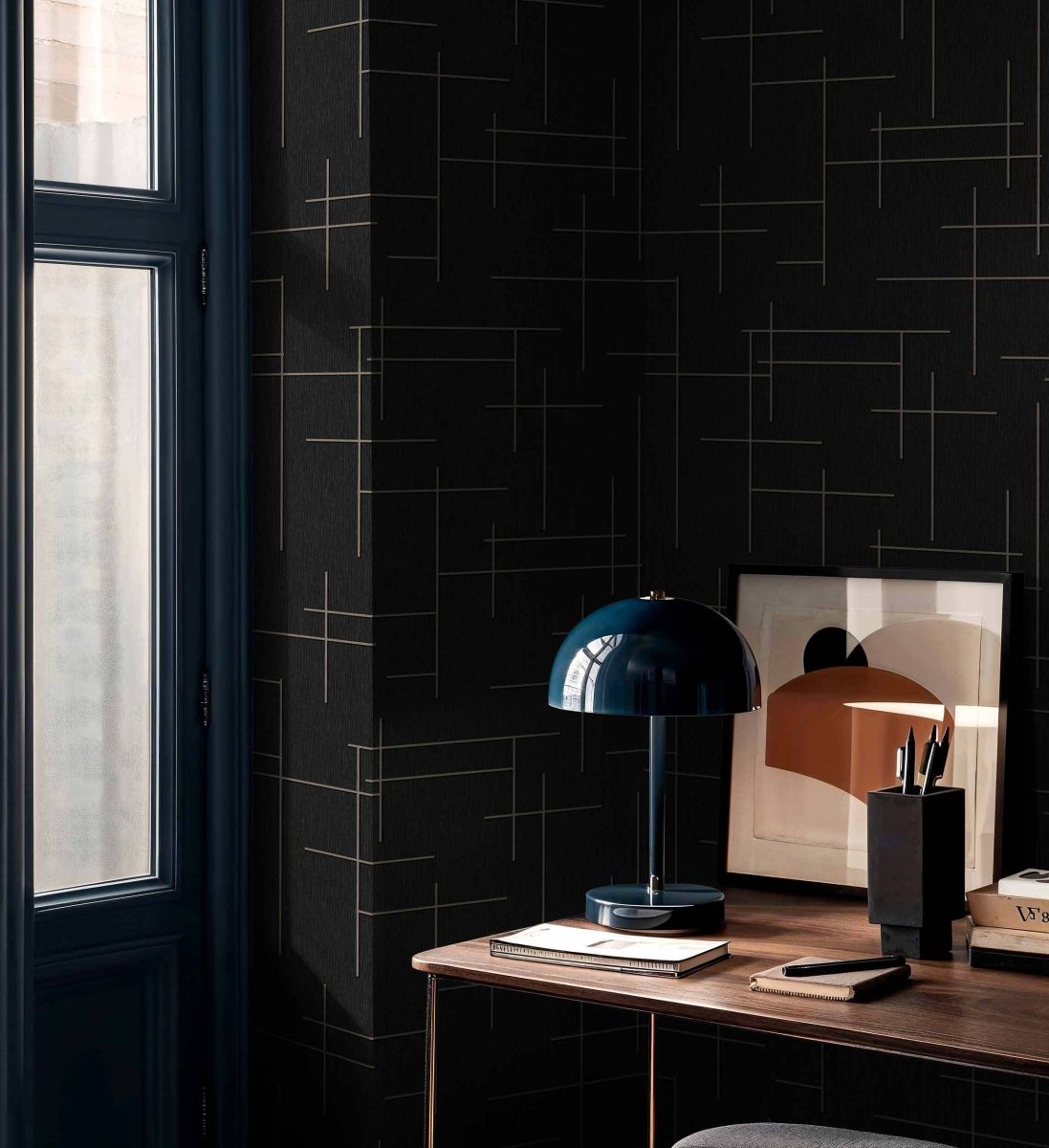 Coordonné Lattice Monoclinic behang B00528 - LAB COLOUR THE WORLD