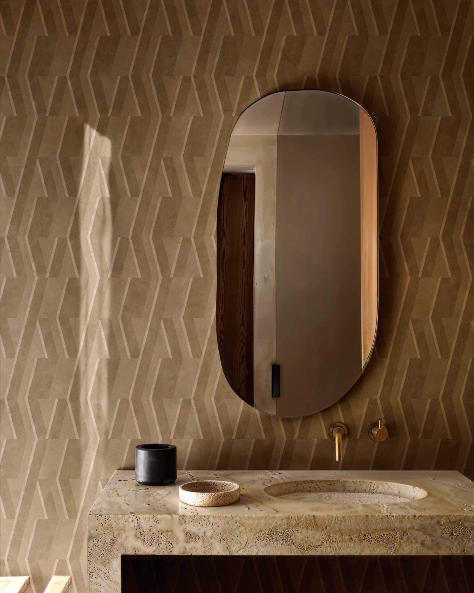 Coordonné Lattice Parallels behang B00534 - LAB COLOUR THE WORLD