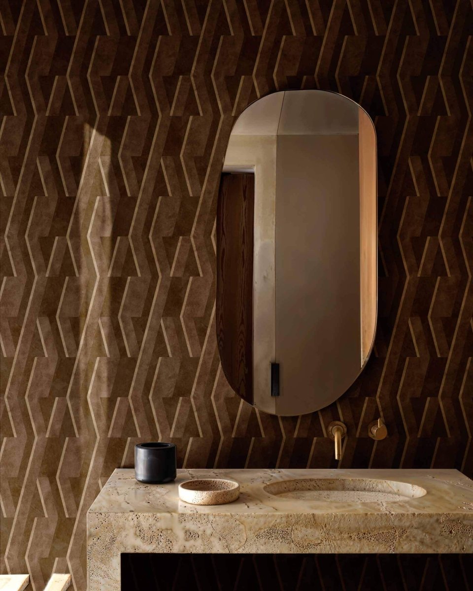 Coordonné Lattice Parallels behang B00535 - LAB COLOUR THE WORLD