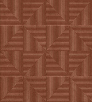 Coordonné Lattice Tetragonal Clay behang B00514 - LAB COLOUR THE WORLD