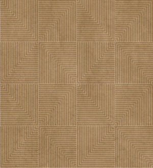 Coordonné Lattice Tetragonal Sand behang B00513 - LAB COLOUR THE WORLD