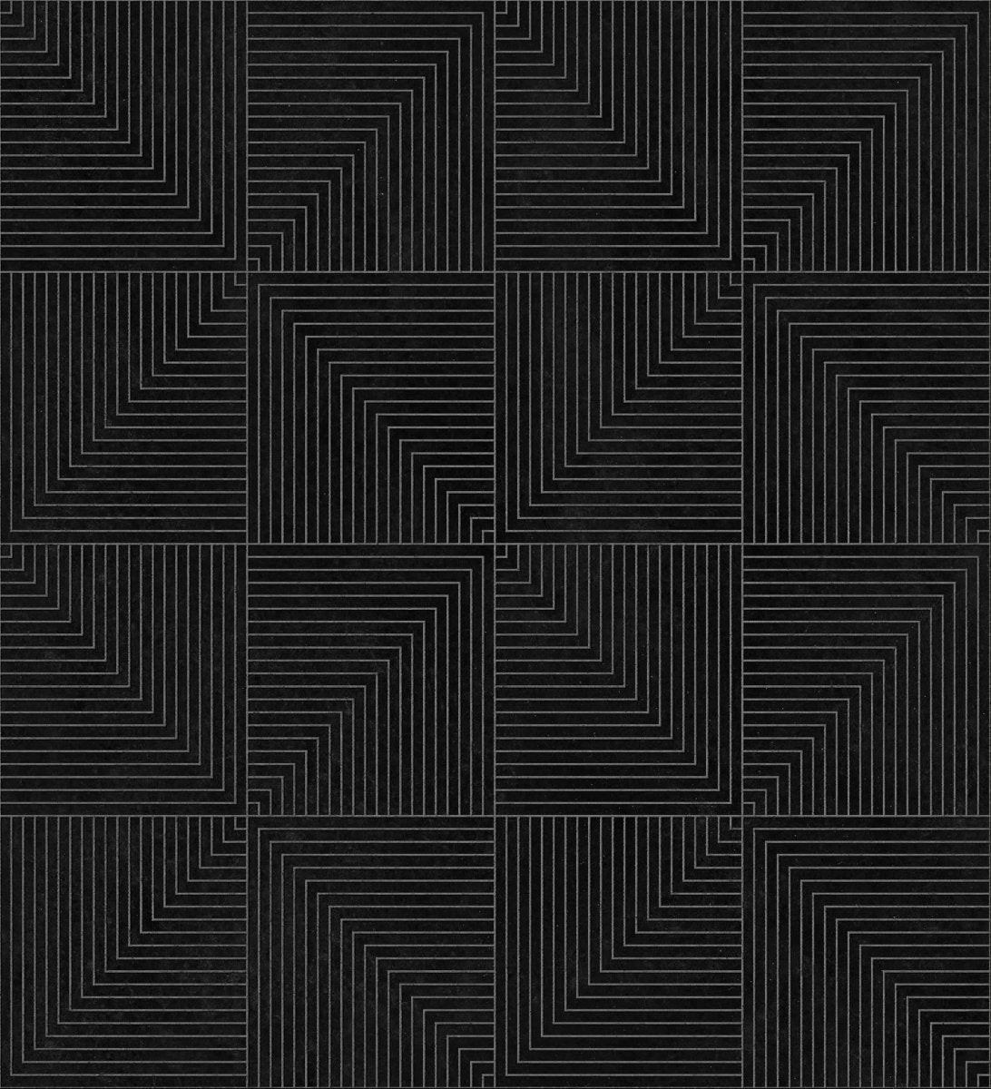 Coordonné Lattice Tetragonal Slate behang B00516 - LAB COLOUR THE WORLD