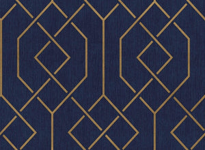 Coordonné Lattice Trellis Ultramarine behang B00547 - LAB COLOUR THE WORLD
