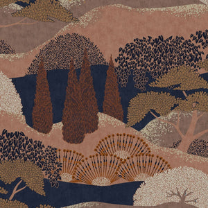 Coordonné Lur Jardín Japonés Canela behang A00622 - LAB COLOUR THE WORLD