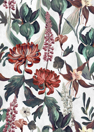 Coordonné Lur Jardín Rojo behang A00606 - LAB COLOUR THE WORLD