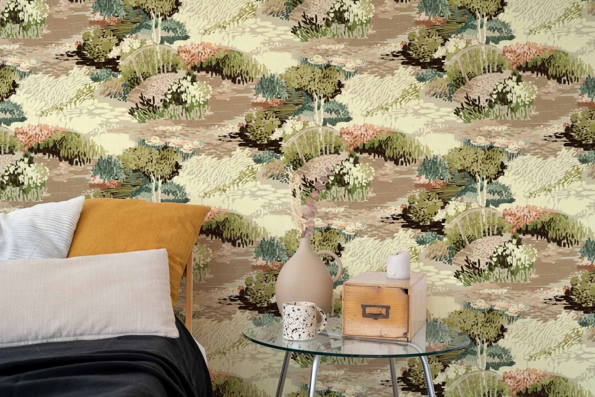 Coordonné Lur Puente Pistacho behang A00614 - LAB COLOUR THE WORLD