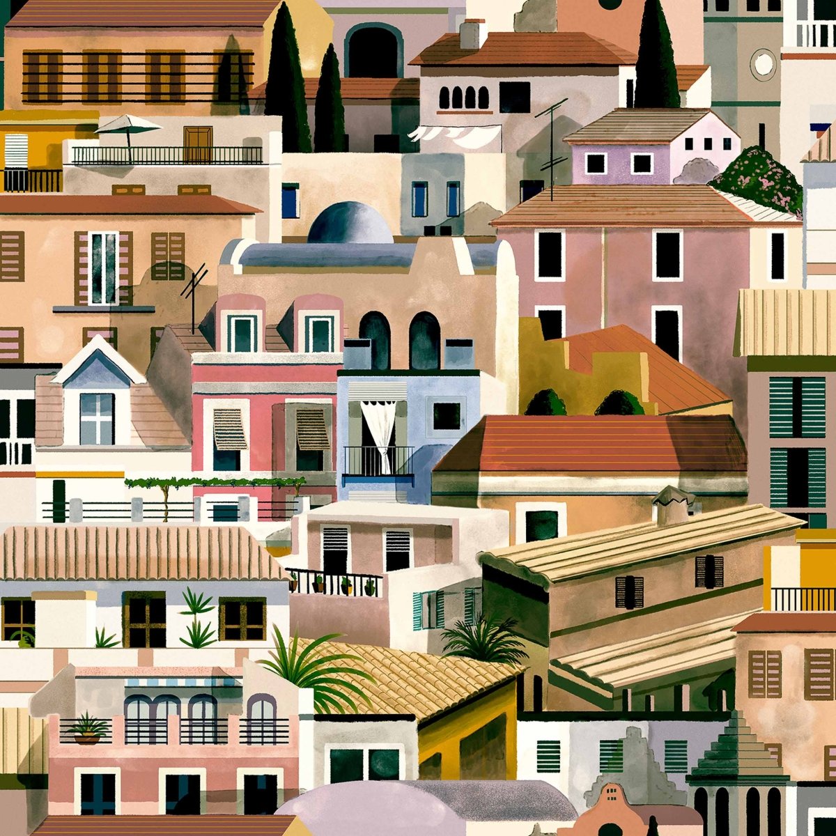 Coordonné Mallorca Valldemossa behang 8400052 - LAB COLOUR THE WORLD
