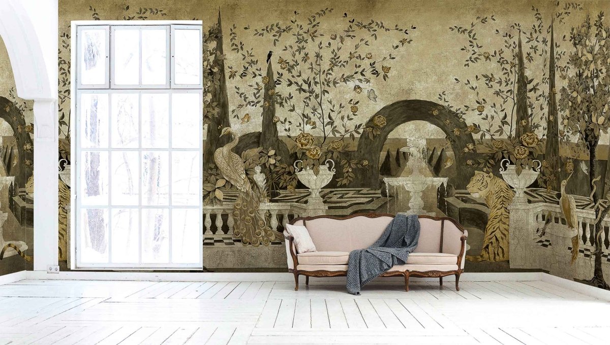 Coordonné Maximalism Dédale Gold behang 9300102 - LAB COLOUR THE WORLD