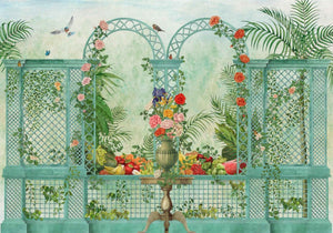 Coordonné Maximalism Treillage Bloom behang 9300090 - LAB COLOUR THE WORLD