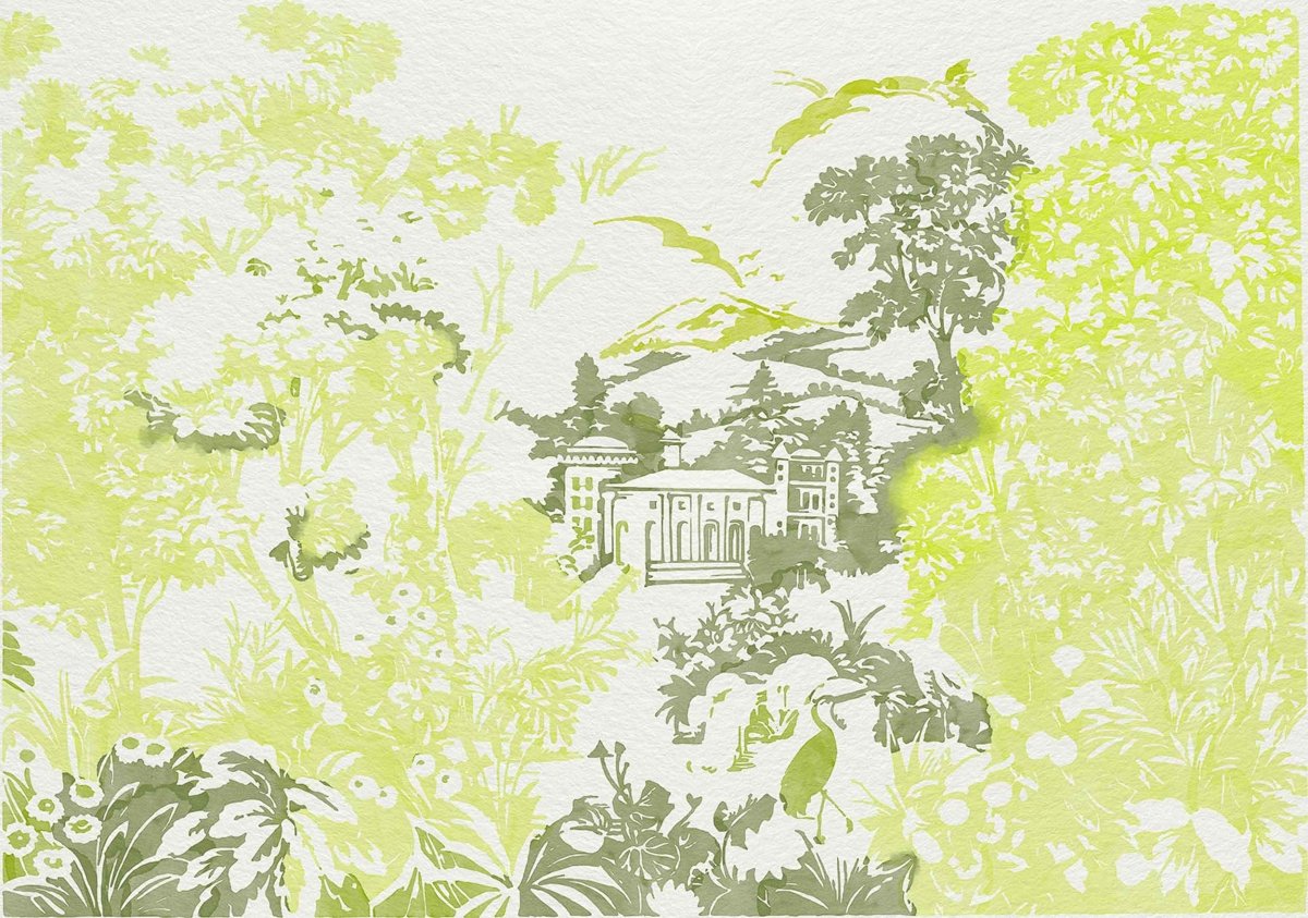 Coordonné Metamorphosis Neotapestry lime behang 8800151 - LAB COLOUR THE WORLD