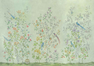 Coordonné Metamorphosis Tea Garden Green behang 8800121 - LAB COLOUR THE WORLD