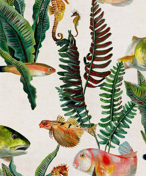 Coordonné Naturae Bank of Fish behang 9500020 - LAB COLOUR THE WORLD