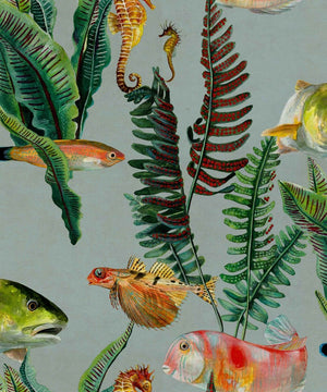Coordonné Naturae Bank of Fish behang 9500021 - LAB COLOUR THE WORLD